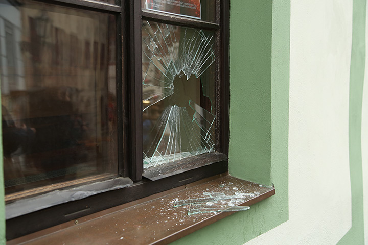 A2B Glass are able to board up broken windows while they are being repaired in St Ives.